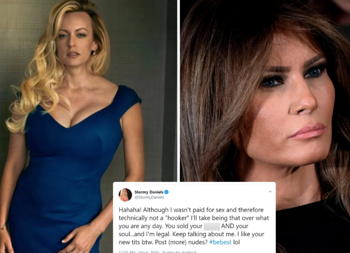Stormy Daniels and Melania Trump accuse each other of being a hooker