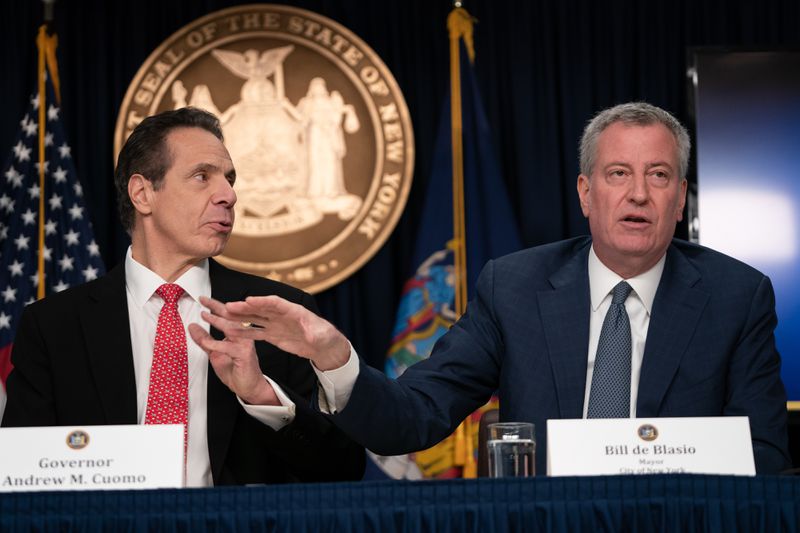 NYC Mayor de Blasio dismisses Gov. Cuomo threat to pull funding as ‘bluster’