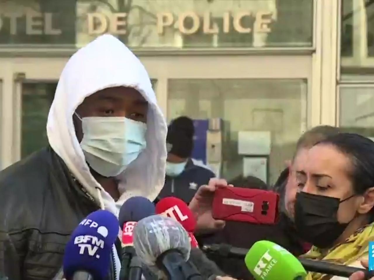 Paris police officers suspended over video showing brutal arrest of Black music producer