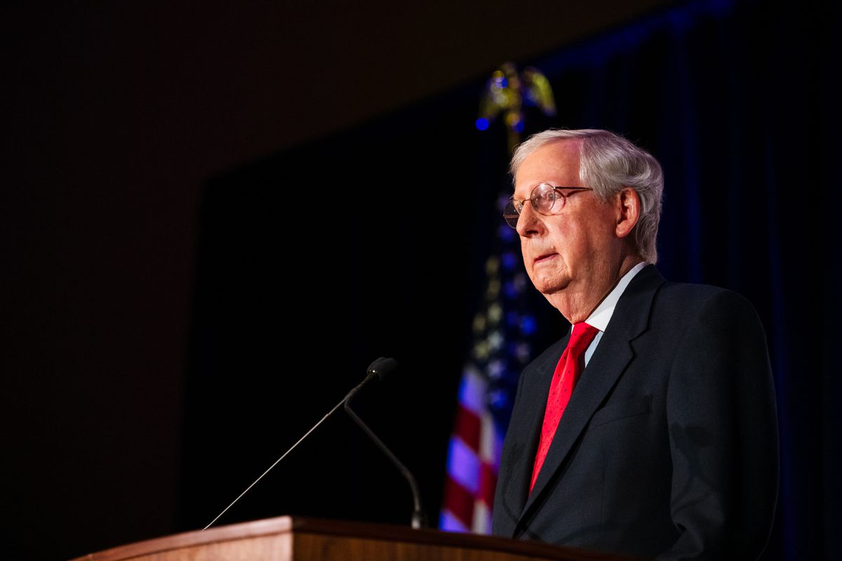 McConnell admits Senate control up in the air as vote count continues and key races remain in doubt