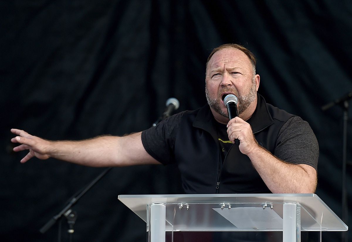 Biden ‘will be removed one way or another,’ Alex Jones tells pro-Trump rally