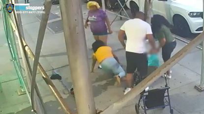 Woman beaten with metal pot, pummeled by strangers, robbed of walker on Harlem street