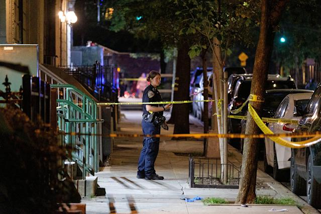 Two shot, including 81-year-old innocent bystander, outside Manhattan barbershop