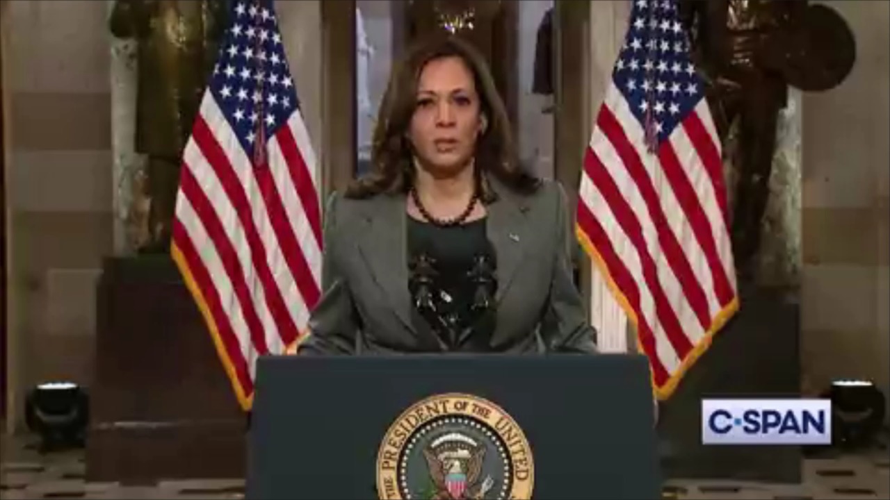 VP Harris compares Jan. 6 to Pearl Harbor and Sept. 11 in speech on anniversary of attack on Capitol