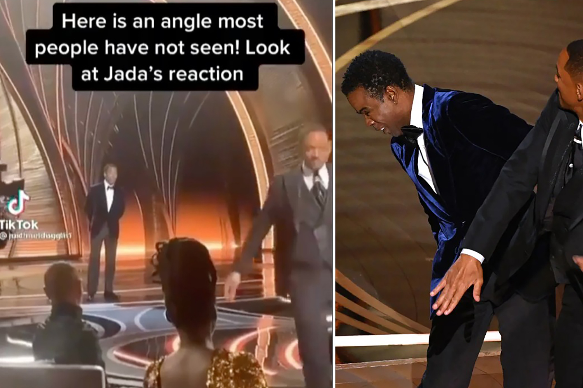 Jada Pinkett Smith seen laughing at Oscars after Will Smith slapped Chris Rock