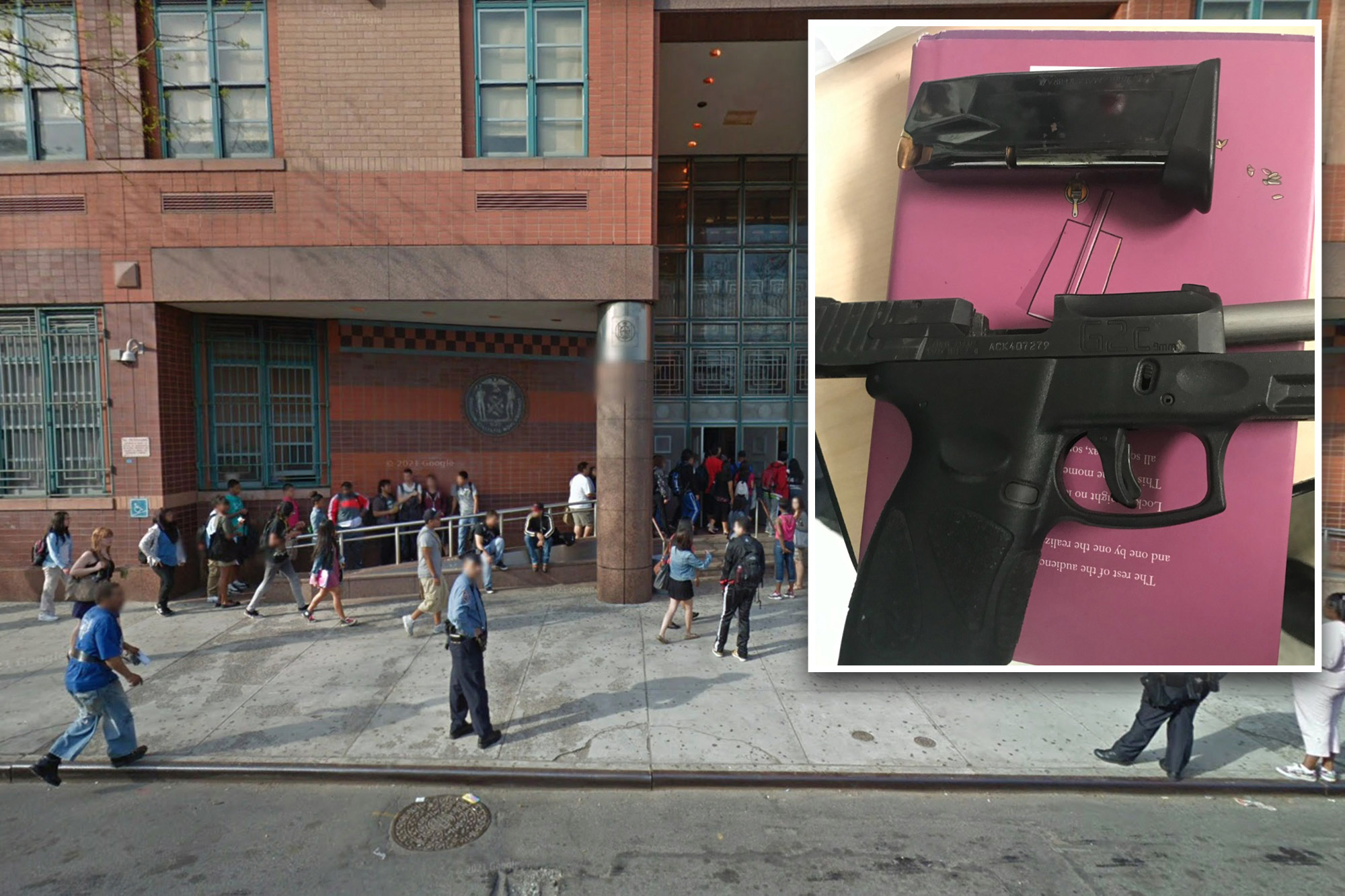16-year-old questioned after gun found in backpack at Long Island City high school