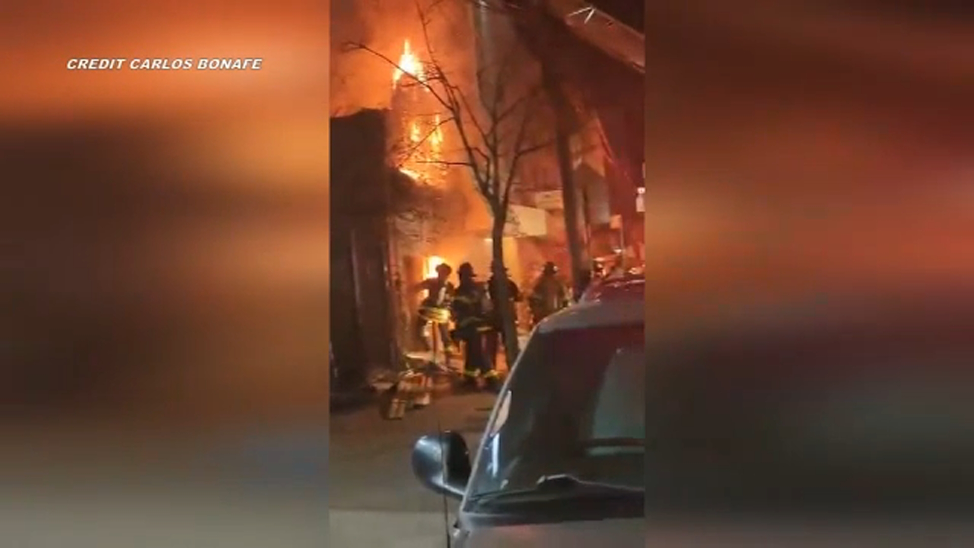 Early-morning fire ravages through pizzeria in the Bronx