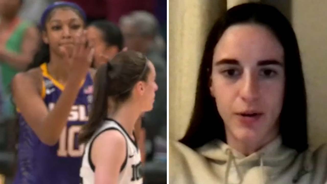 Iowa’s Caitlin Clark says LSU’s Angel Reese shouldn’t be criticized for ‘You can’t see me’ gesture