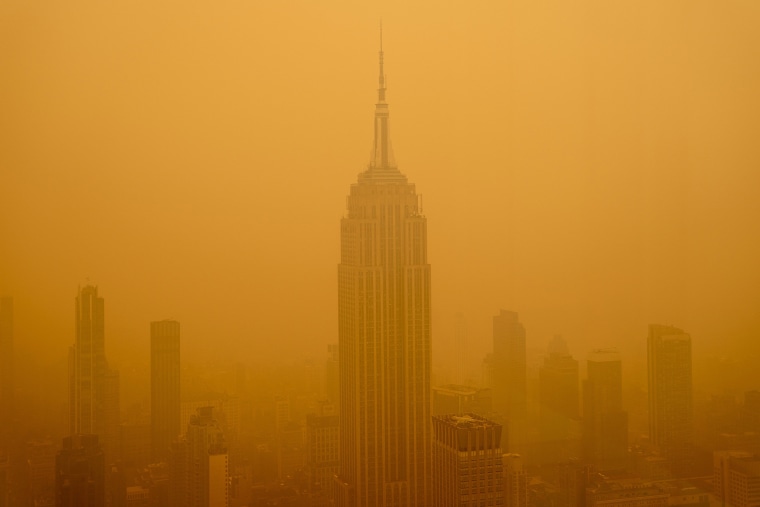 Unhealthy air quality continues in New York City, Tri-State due to smoke from Canada wildfires