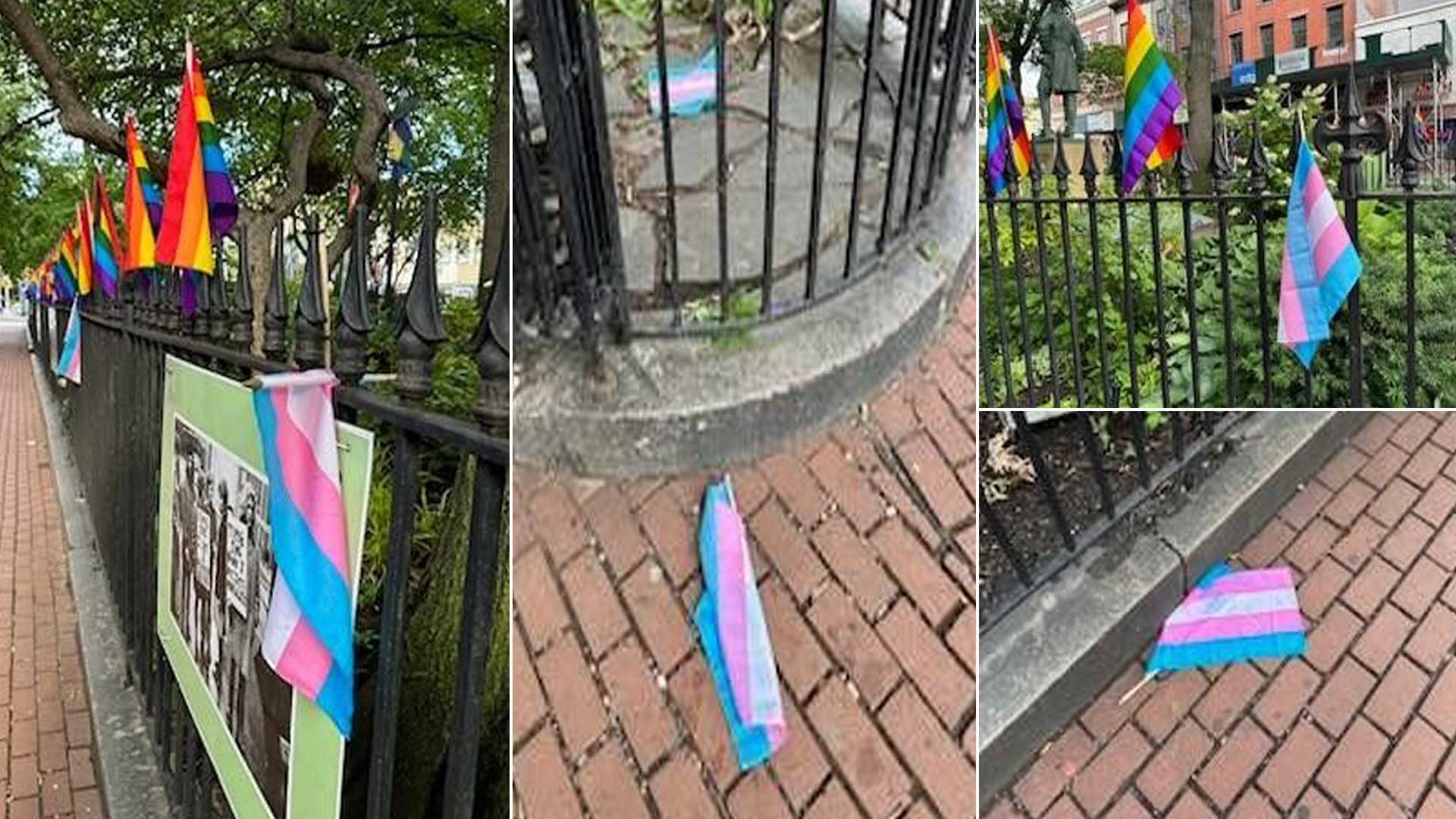 More Pride flags found vandalized at Stonewall monument in Greenwich Village