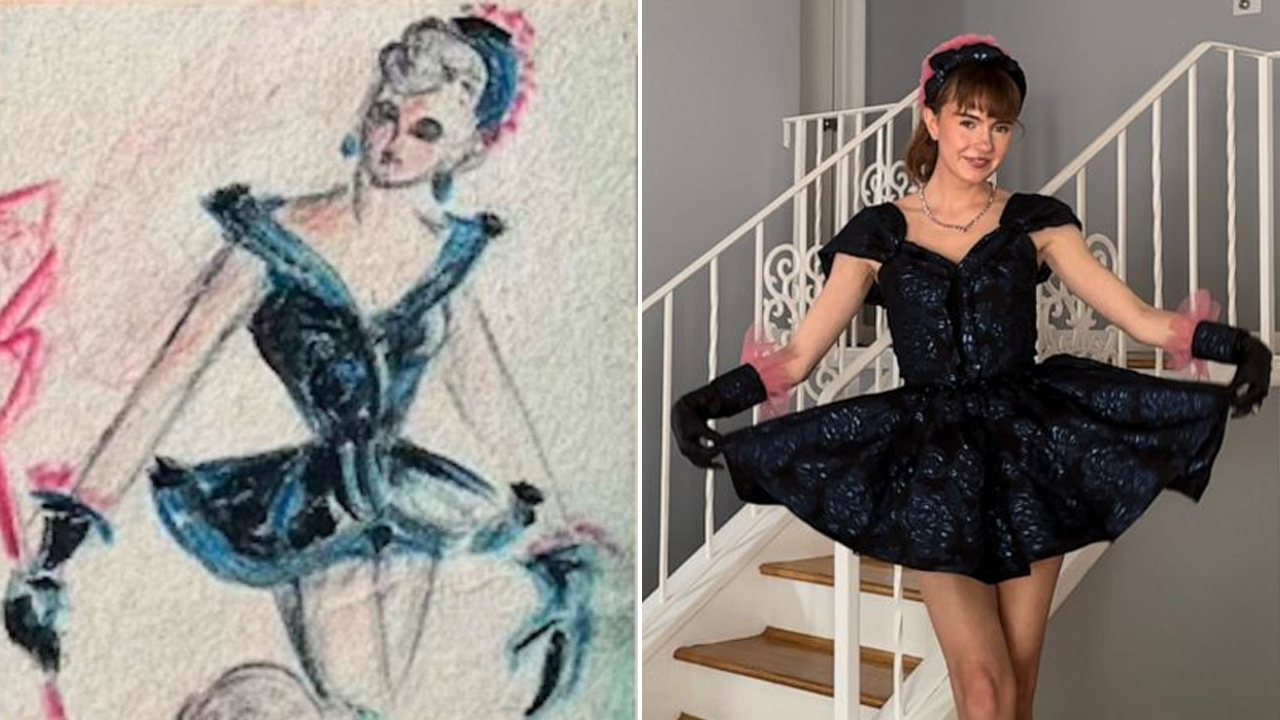 Woman recreates grandmother’s vintage fashion designs from the 1940s