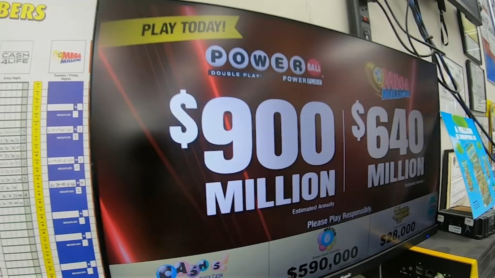 Powerball numbers drawing tonight: $900M jackpot up for grabs