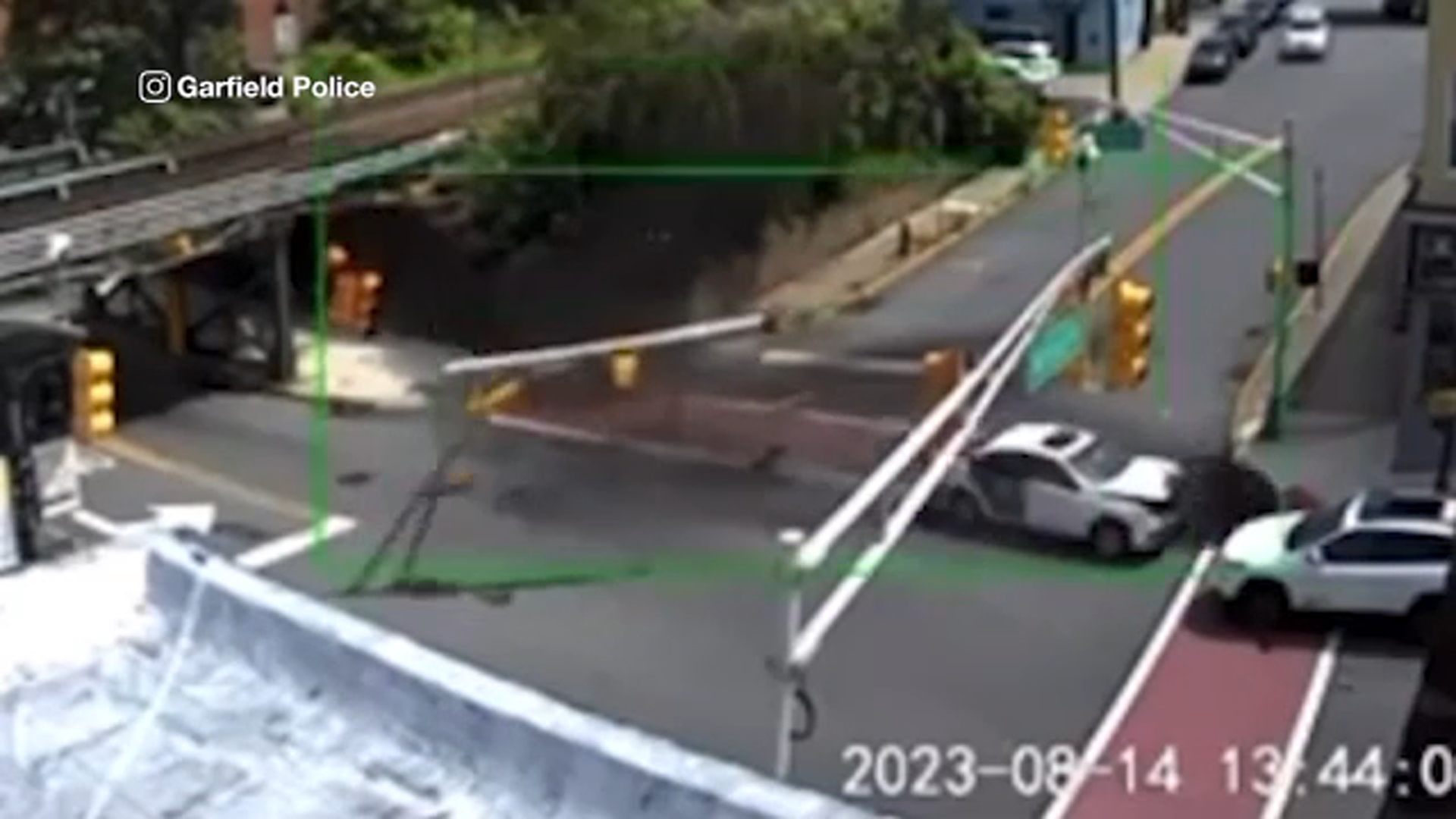 Wild crash caught on video in NJ after woman suffers medical emergency at the wheel