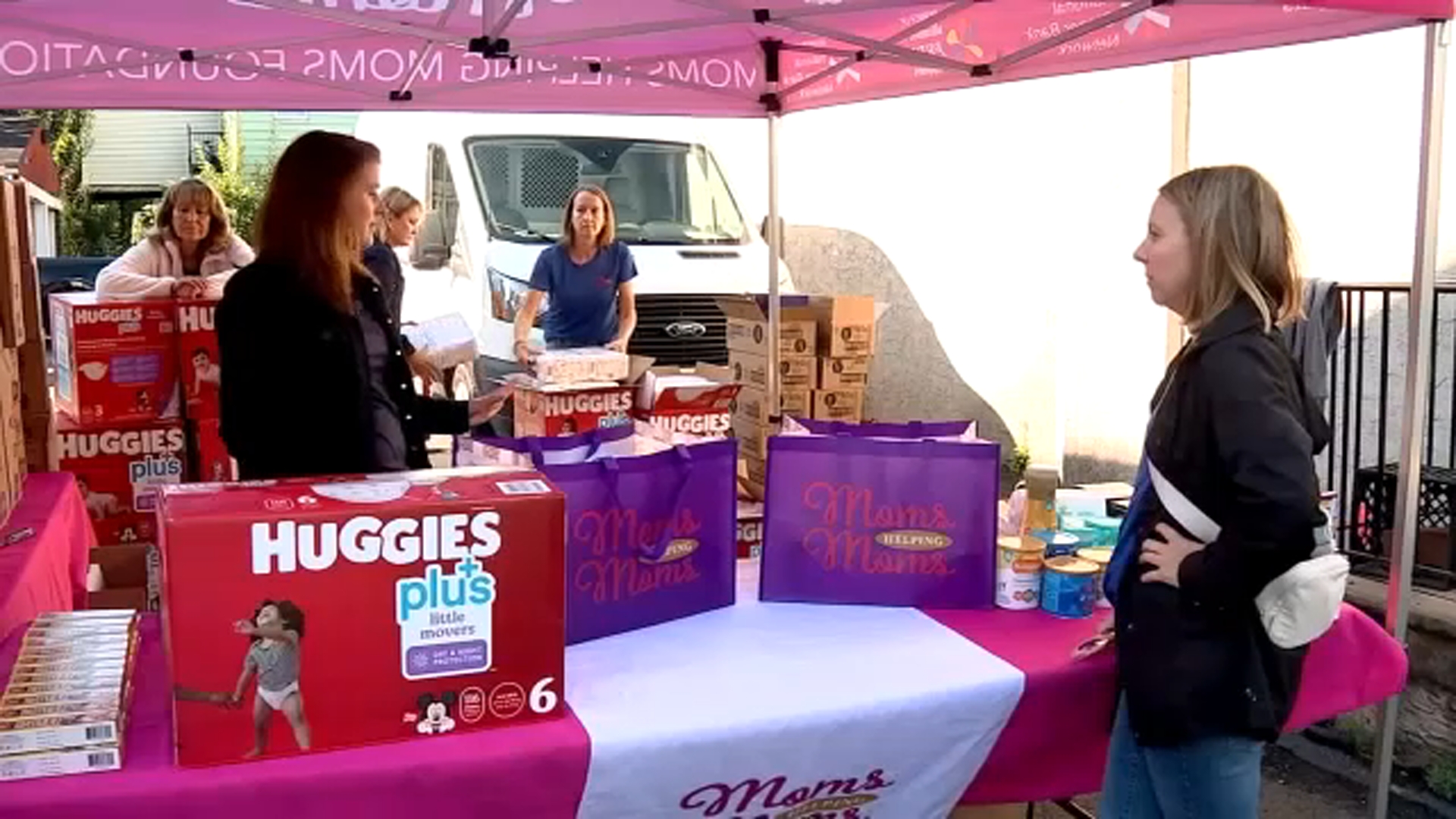 Non-profit Moms Helping Moms gives away thousands of diapers to families in need in New Jersey